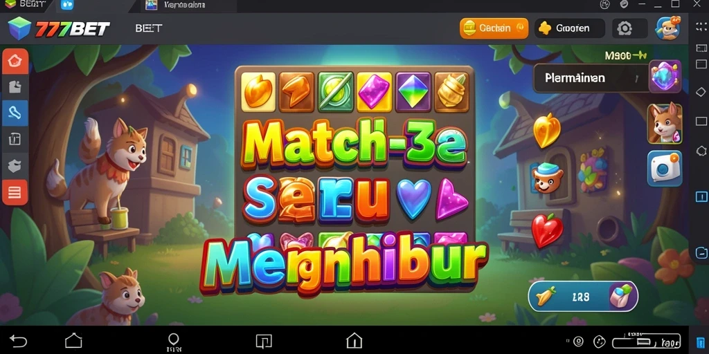 Screenshot dari gameplay 777BET yang penuh warna dan menantang.