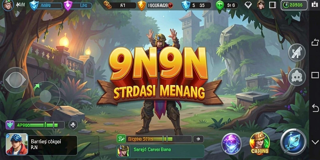 Screenshot gameplay <strong>9N9N</strong> menampilkan aksi strategi yang mendebarkan.