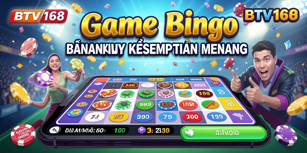 Tampilan gameplay seru dalam BTV168 dengan aksi Bingo yang mendebarkan.