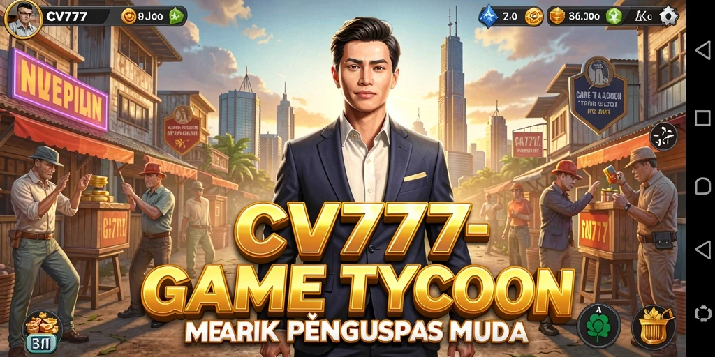 Screenshot utama CV777 menampilkan gameplay Tycoon yang mengasyikkan.
