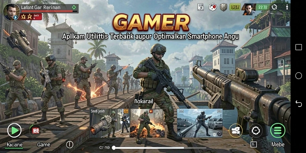 Tampilan utama GAMERP yang intuitif dan mudah dipahami.