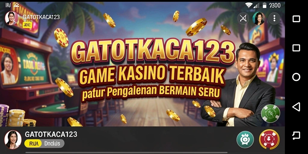 Tampilan menarik dari permainan kasino GATOTKACA123 saat dimainkan.