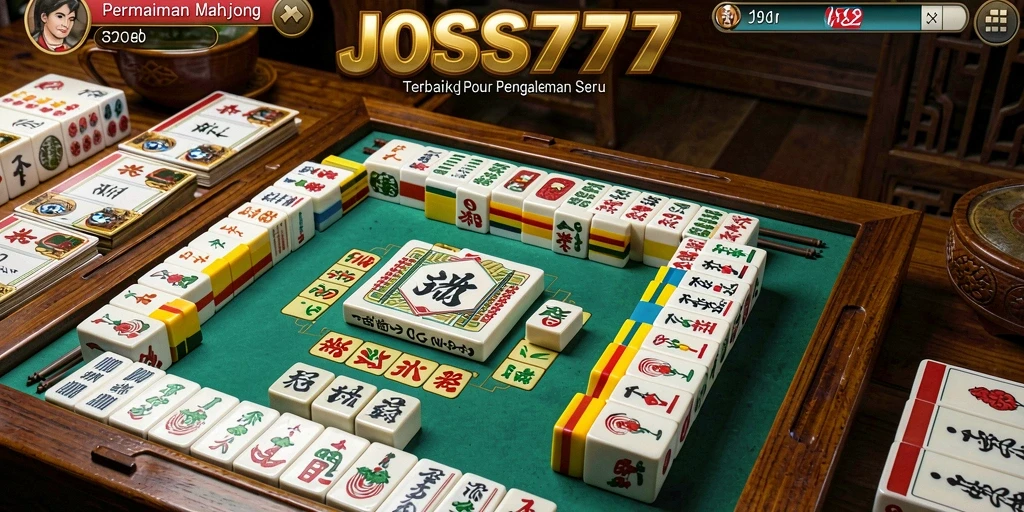 Tampilan gameplay menarik dari JOSS777 yang menampilkan aksi Mahjong.