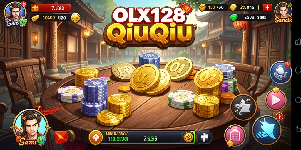 Tampilan gameplay menarik OLX128 dengan aksi seru QiuQiu.