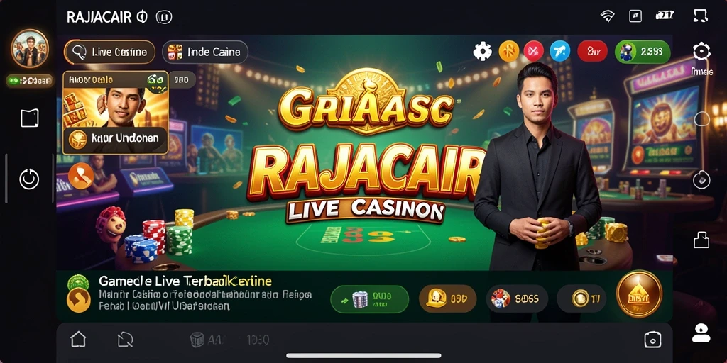 Tampilan gameplay Live Casino yang menarik dan interaktif.