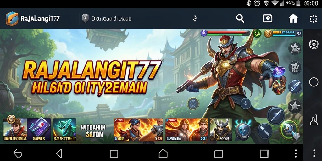 Tampilan utama RAJALANGIT77 yang intuitif dan mudah digunakan.