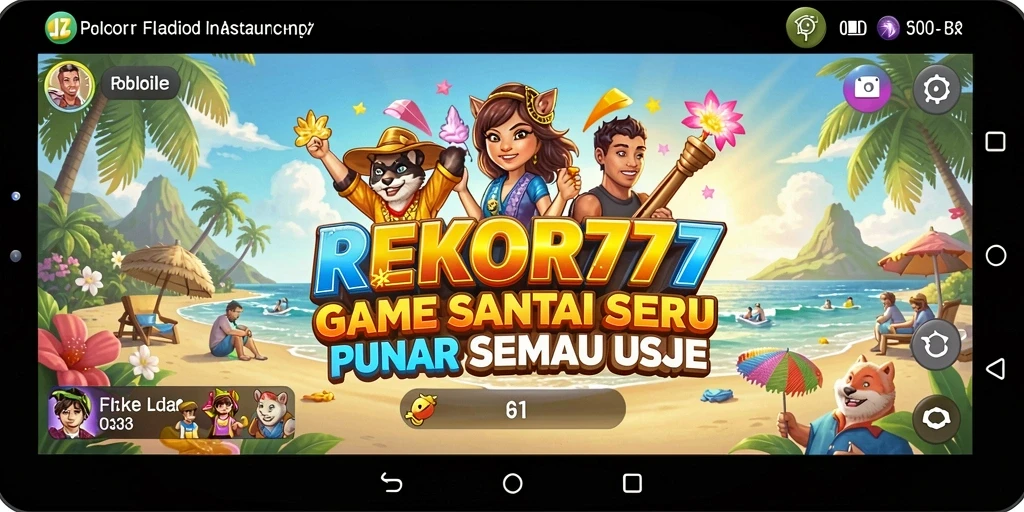 Tangkapan layar utama dari gameplay menarik REKOR777.