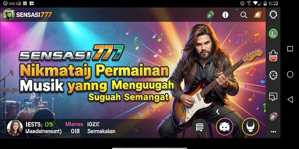 Tampilan gameplay SENSASI777 yang menarik dan penuh warna.